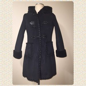 🌹 VIA SPIGA GIRLS MIX MEDIA COAT New w/out Tags…